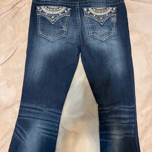 Miss Me Embellished Bootcut Mid-rise Jeans